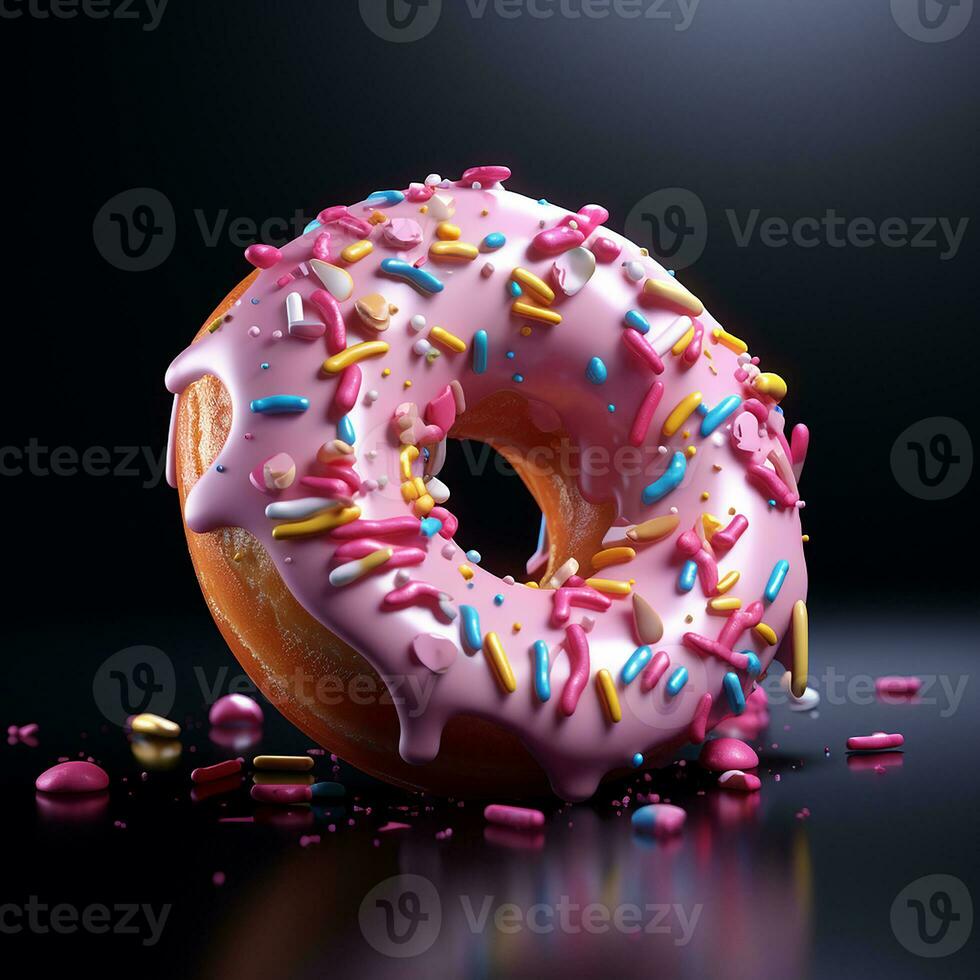 donut achtergrond beeld ai generatief foto