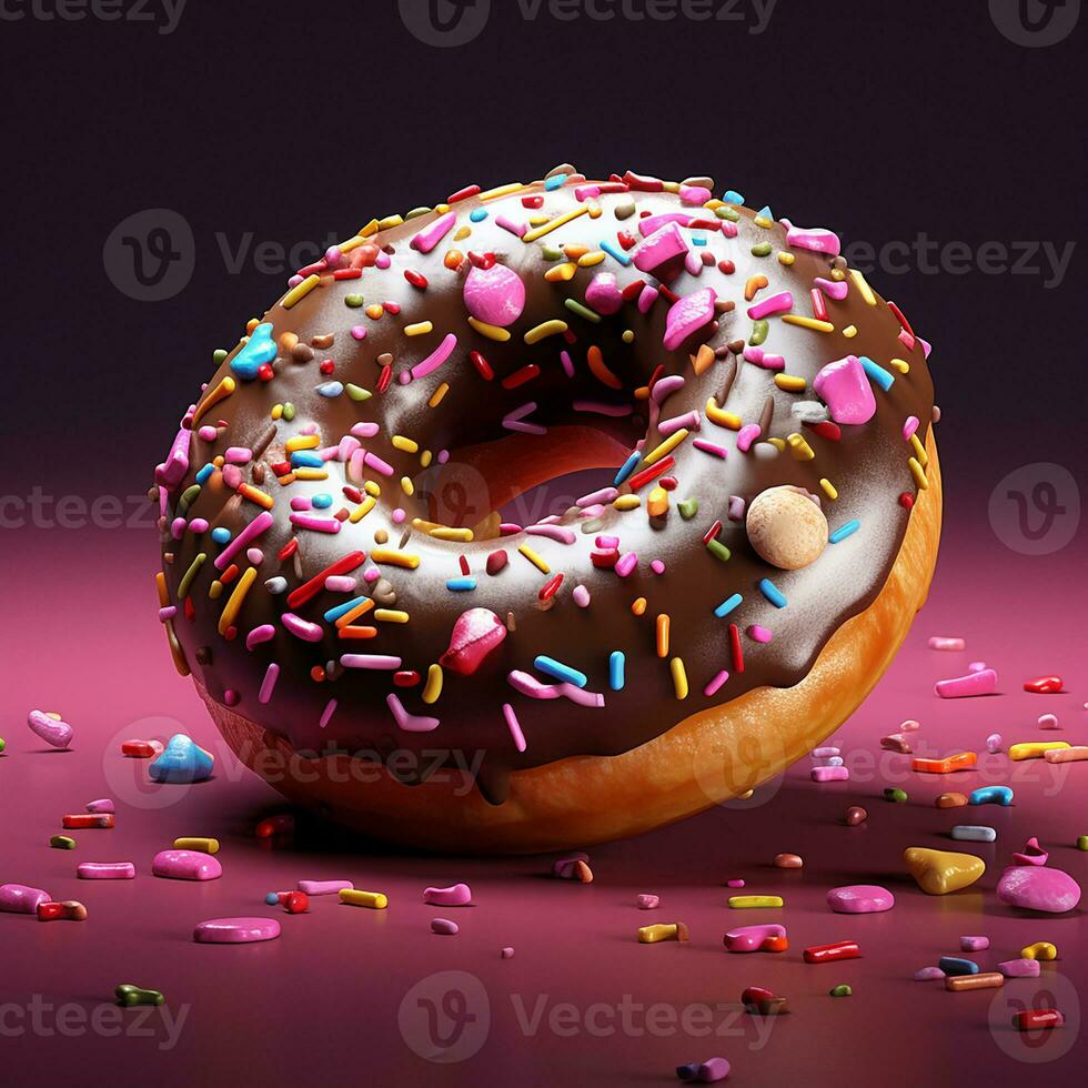 donut achtergrond beeld ai generatief foto