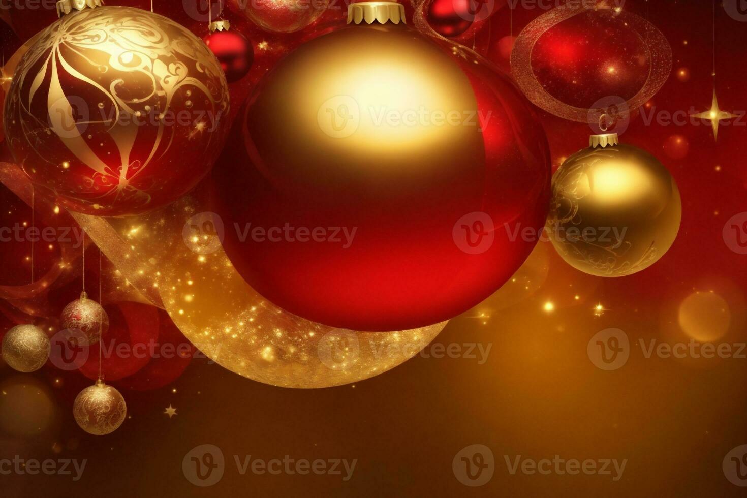 mooi rood achtergrond met goud Kerstmis elementen met ruimte voor tekst foto