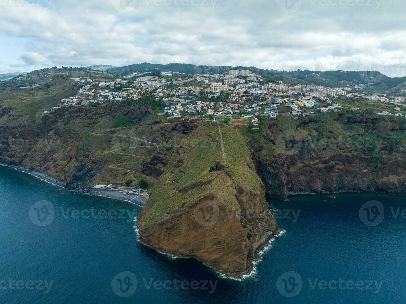 Jezus Christus standbeeld van Christus de koning - Madeira, Portugal foto
