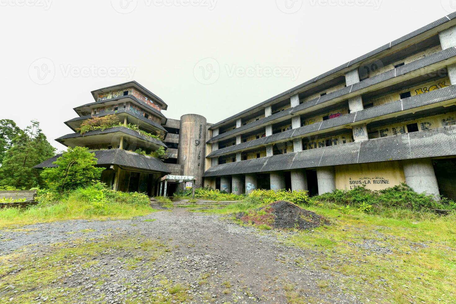 monte paleis verlaten hotel - azoren, Portugal foto