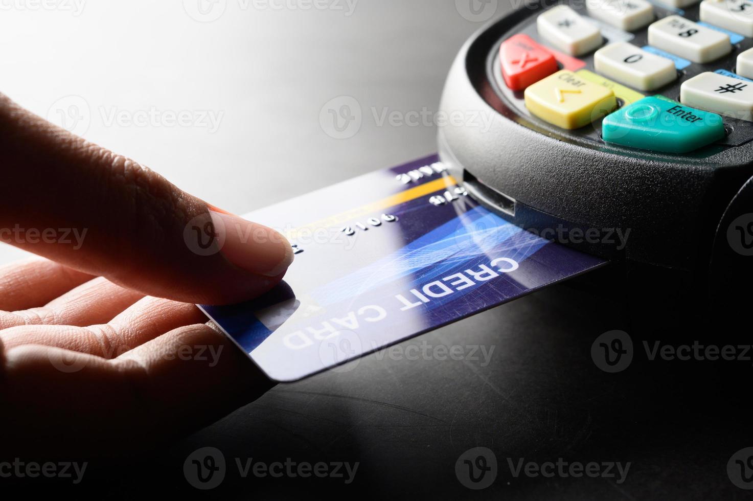 creditcardbetaling, producten kopen en verkopen foto