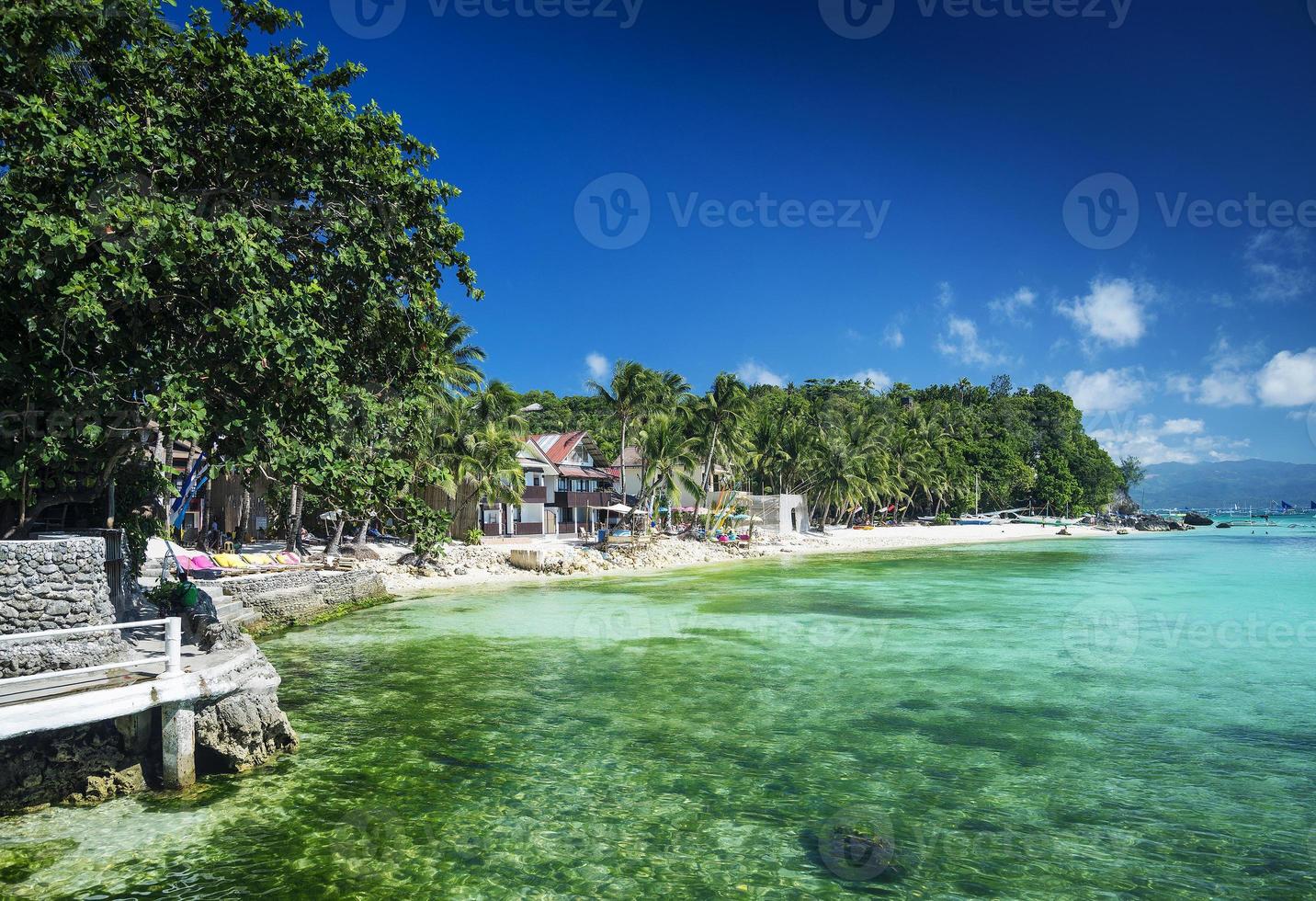Diniwid Bay Beach in het tropische paradijs Boracay Filipijnen foto