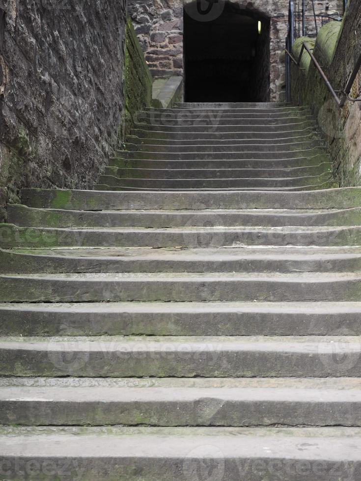 trappen die de oude en nieuwe stad in edinburgh met elkaar verbinden foto