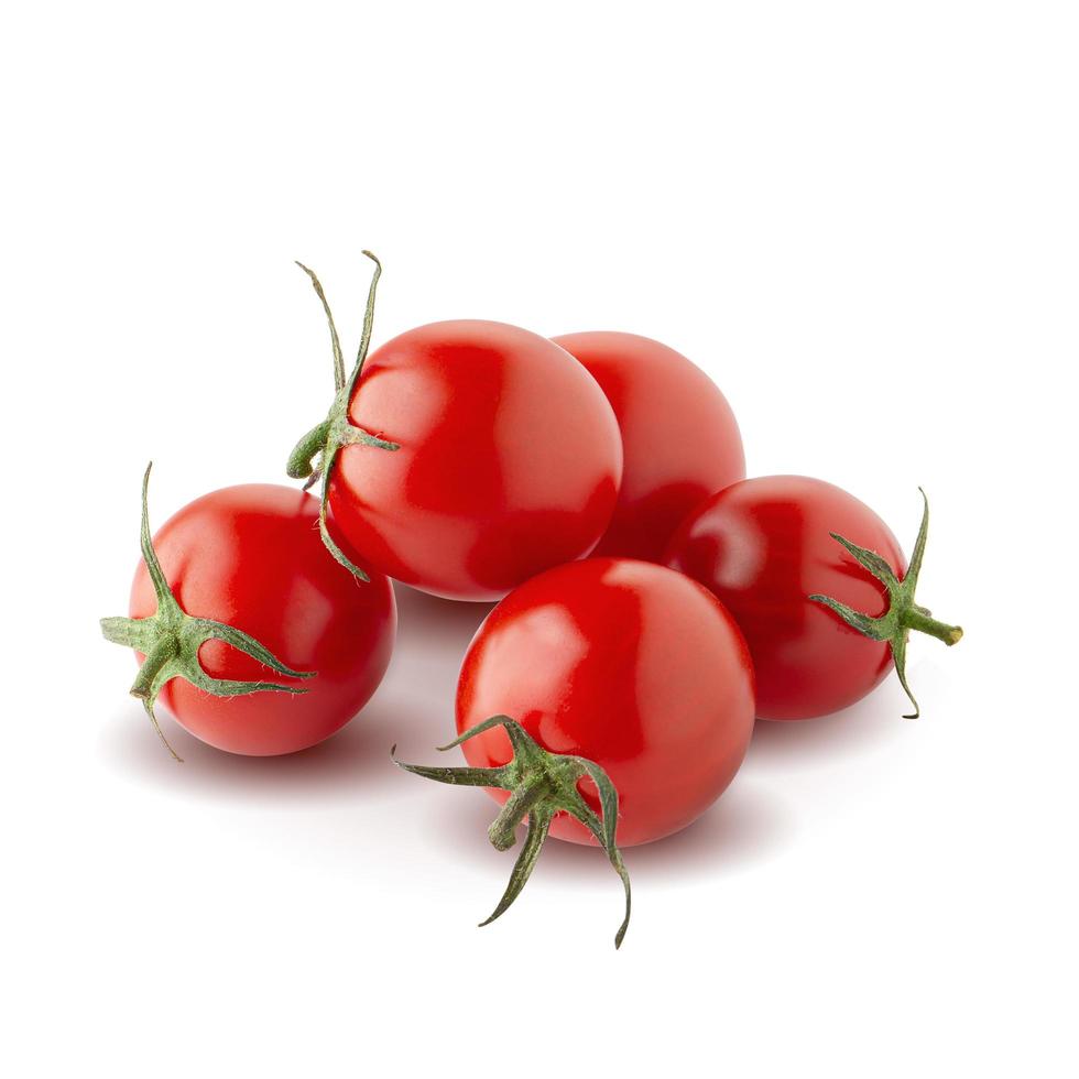 verse tomaten geïsoleerd op een witte achtergrond foto