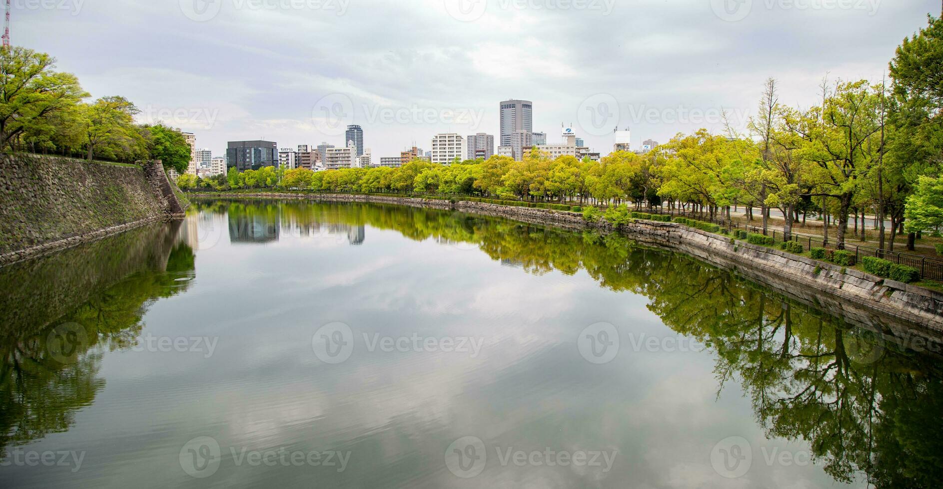 reflectie in de rivier. foto