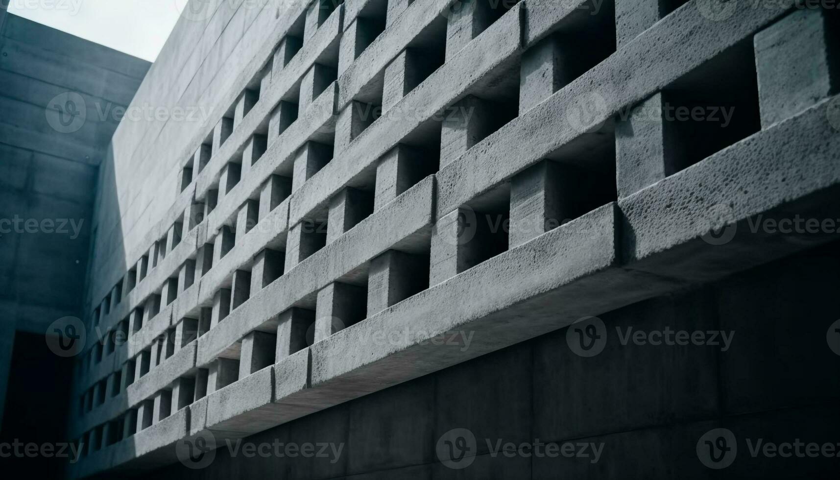 modern wolkenkrabber, abstract facade, futuristische ontwerp, meetkundig vorm geven aan, staal en glas gegenereerd door ai foto