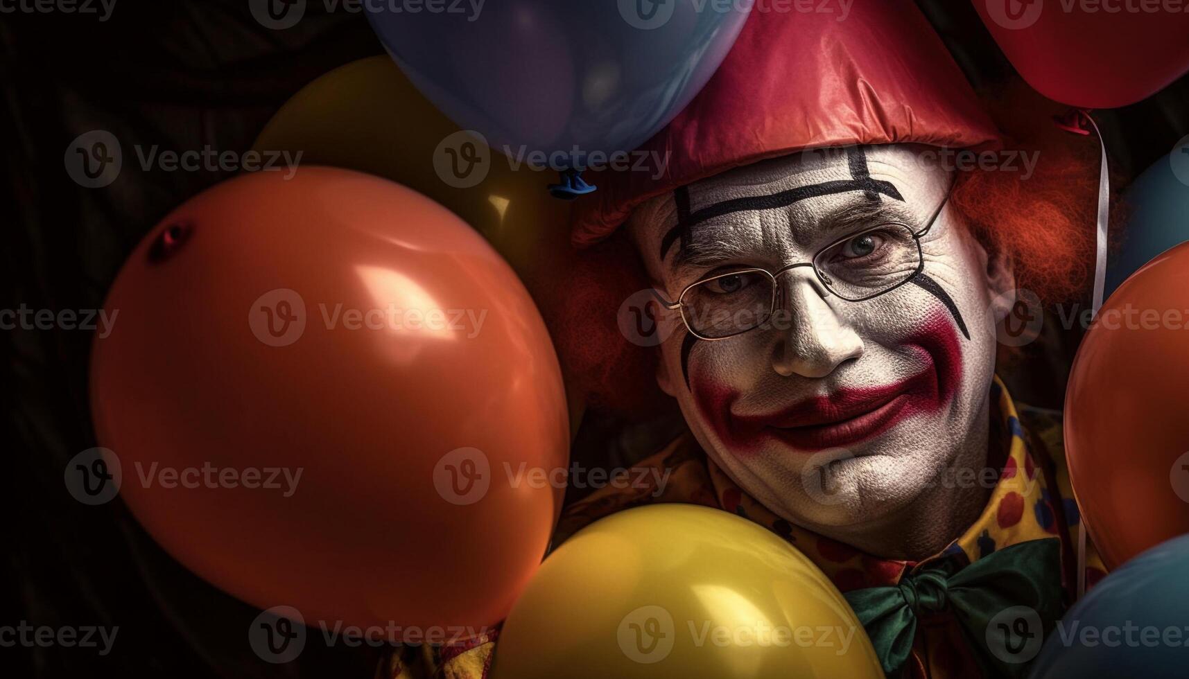 een blij verjaardag partij met kleurrijk ballonnen en vrolijk mensen gegenereerd door ai foto