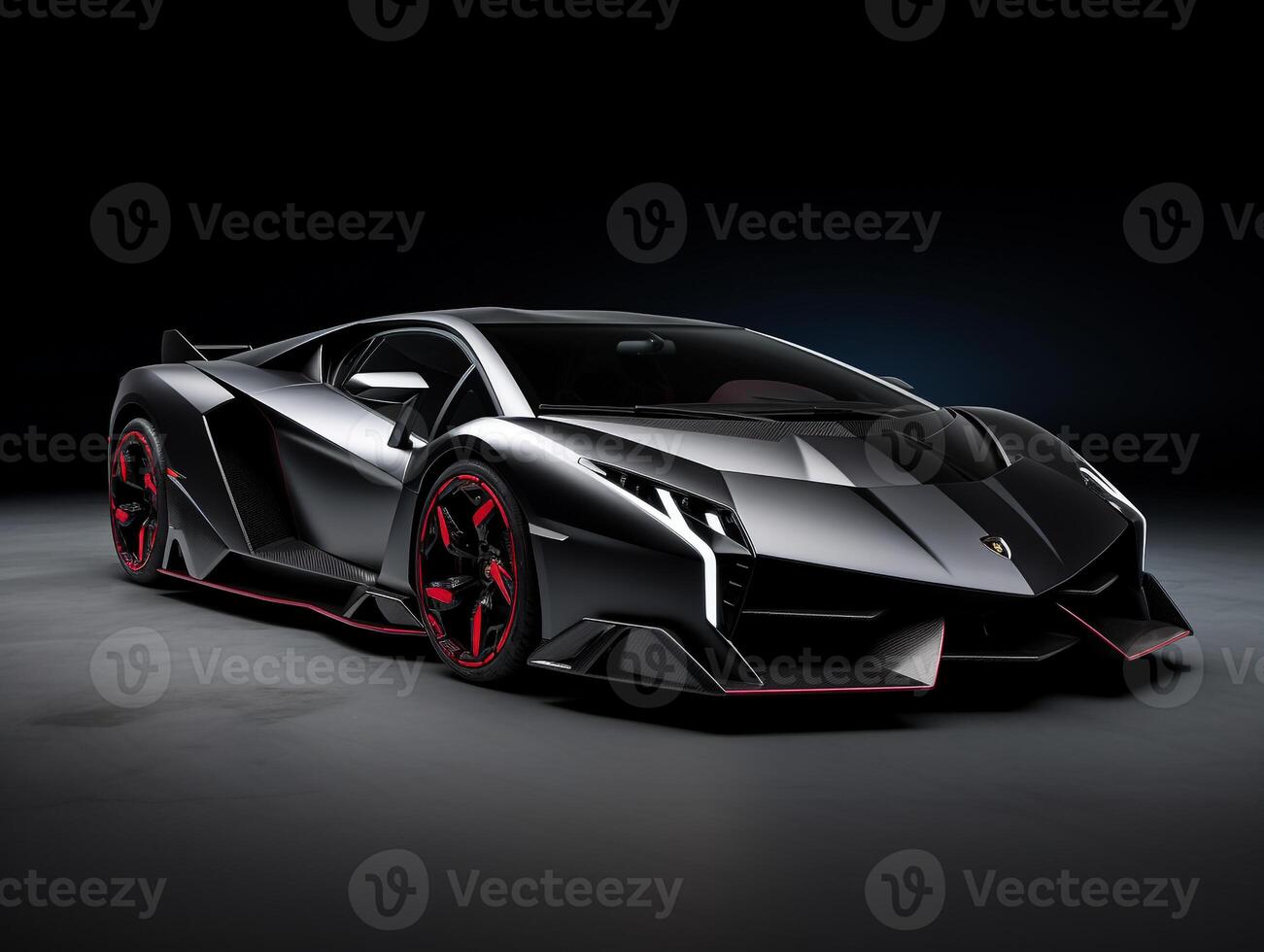 lamborghini sesto elemento tentoonstelling. generatief ai foto