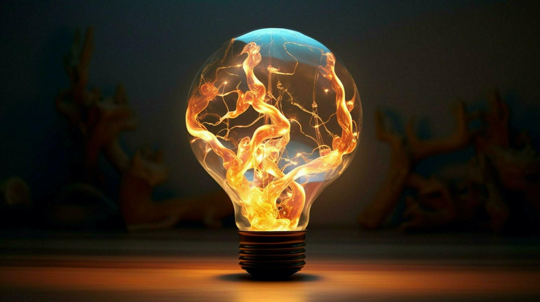 gloeiend elektrisch licht ontsteken filament inspirerend creatief foto