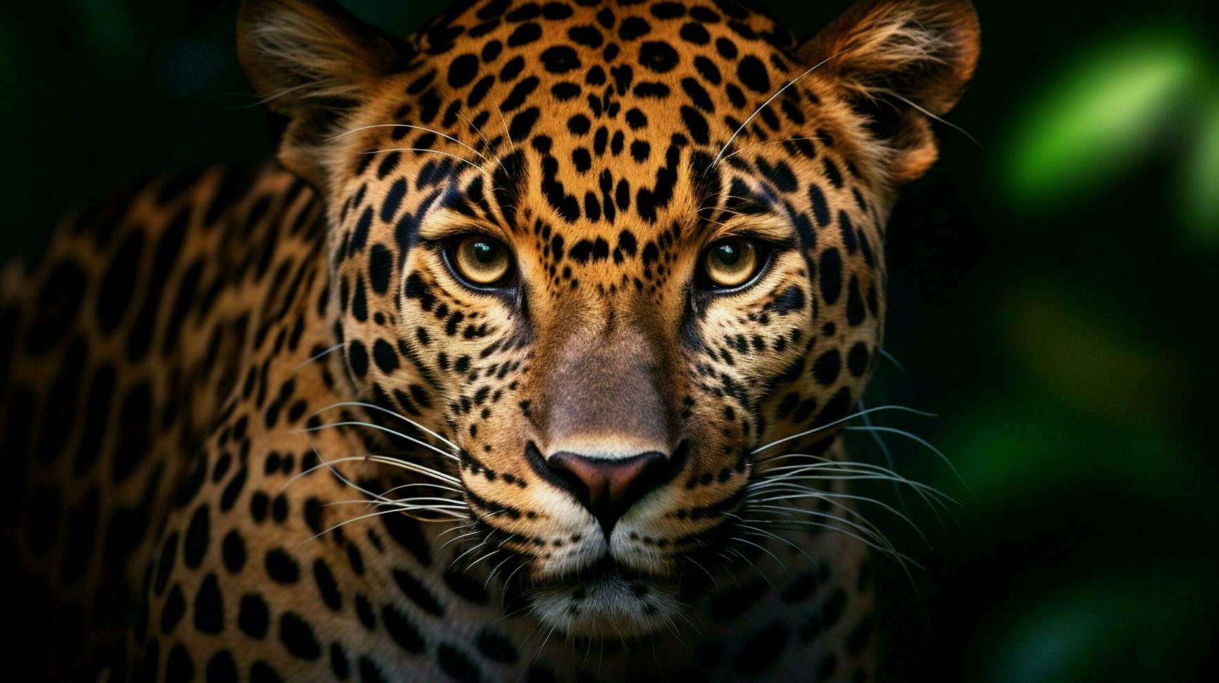 wild jaguar staren dichtbij omhoog portret in Afrika foto