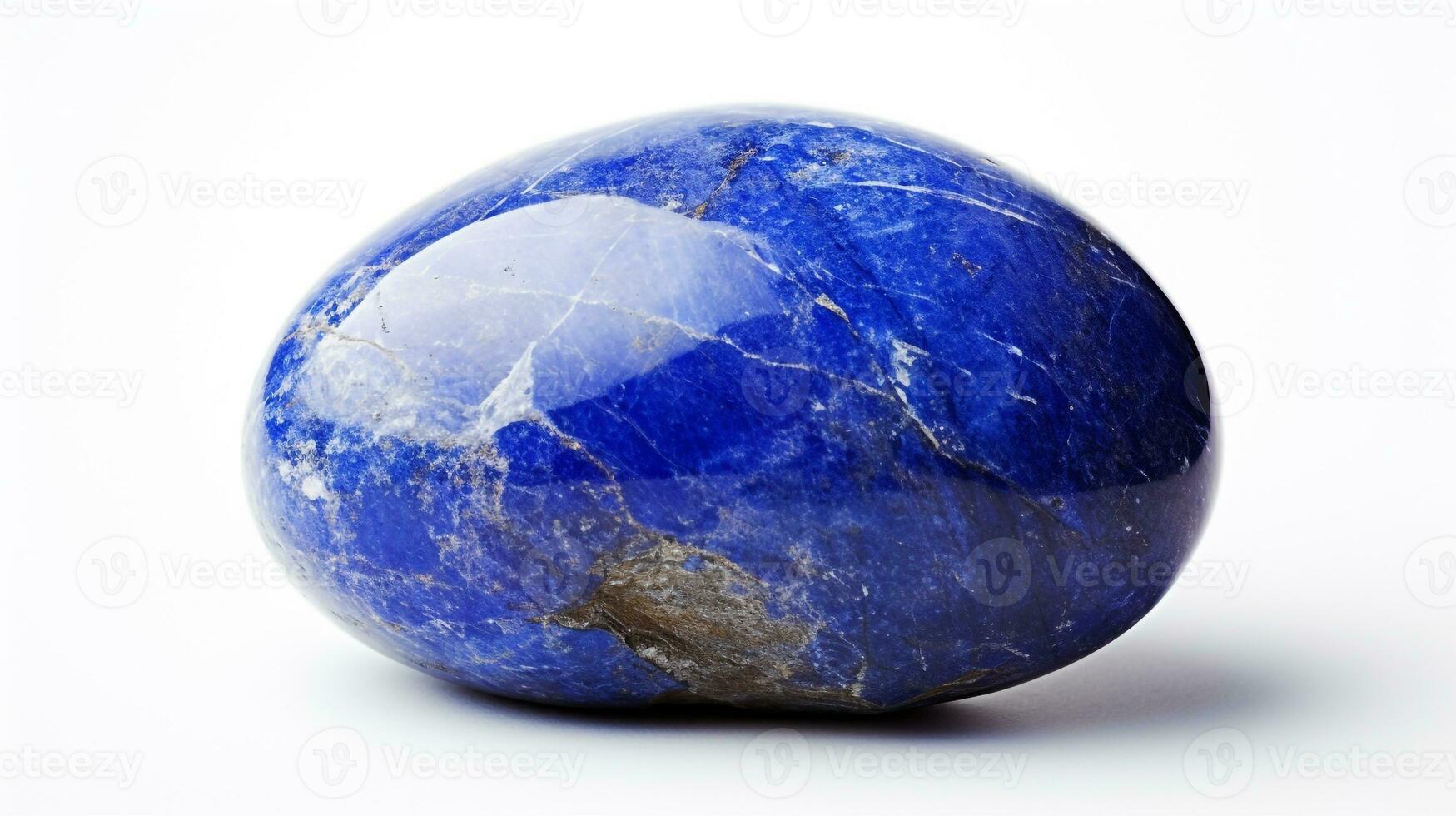 foto van lapis lazuli geïsoleerd Aan wit achtergrond. generatief ai