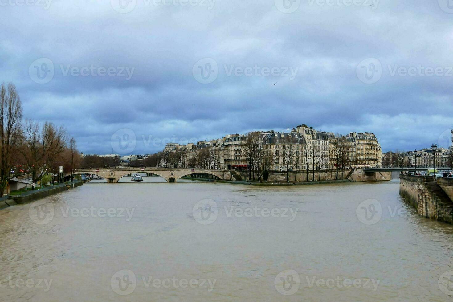 de Seine in Parijs, Frankrijk foto