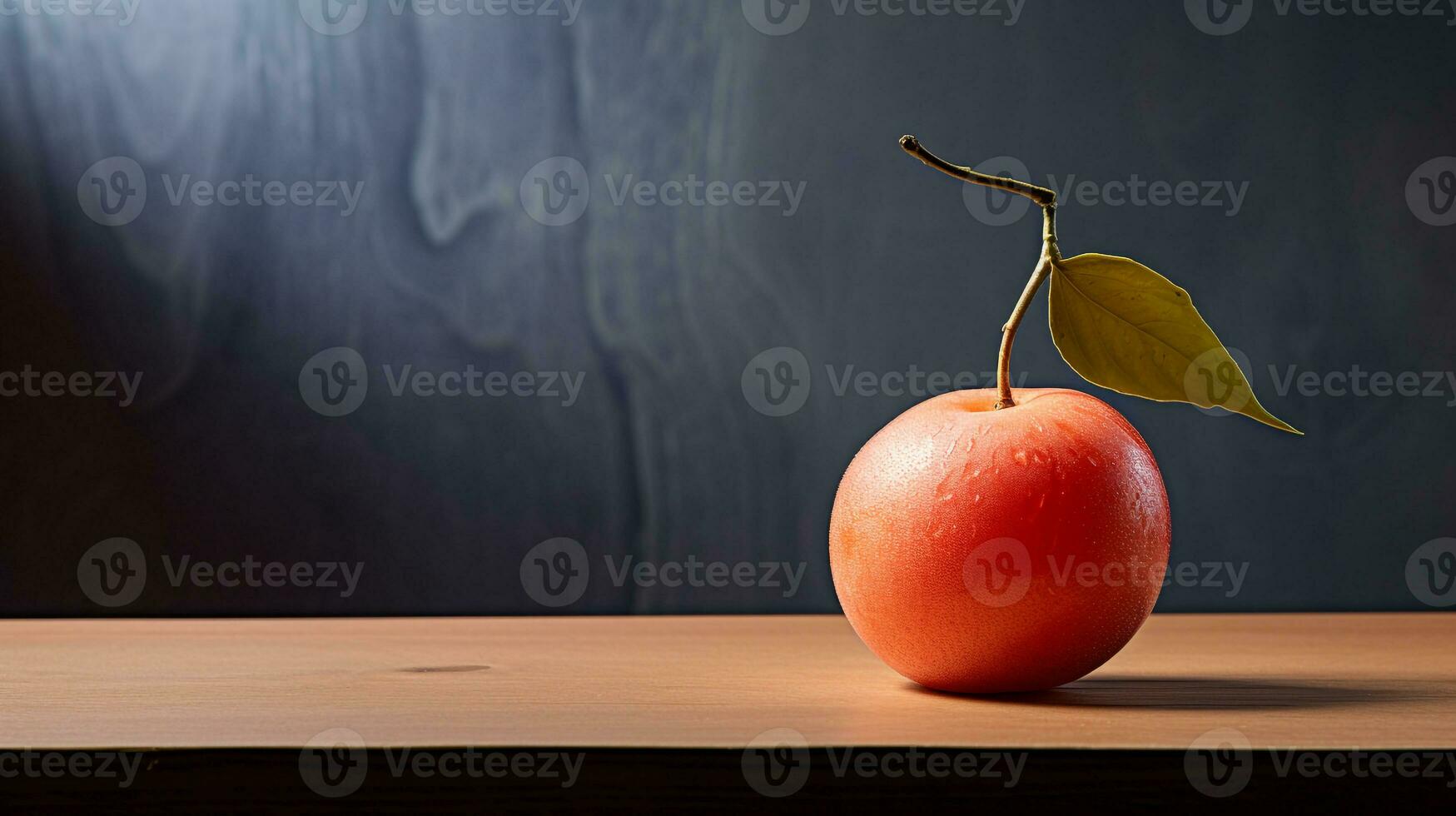 foto van buni fruit Aan een minimalistische tafel. generatief ai