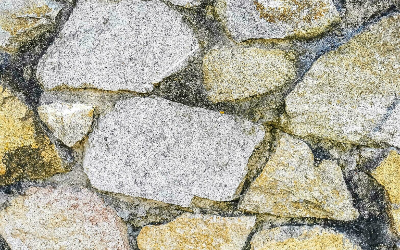 structuur detail van muur met rotsen stenen steen bakstenen Mexico. foto