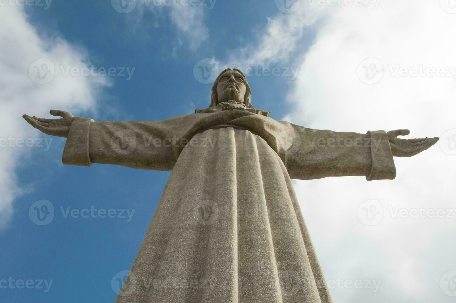 standbeeld van Christus de koning in Lissabon foto