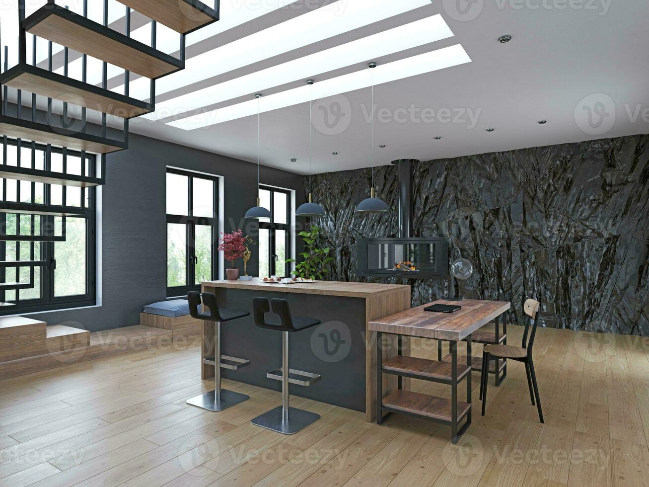 modern keuken interieur. foto