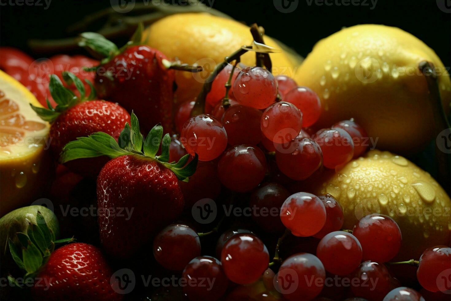 genieten de smaak met souza fruit, een smaak van natuur ai gegenereerd foto