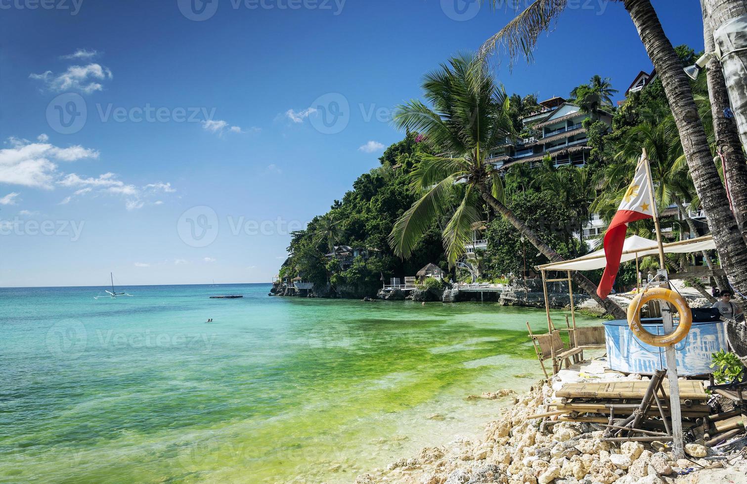 diniwid strandresorts in het beroemde boracay tropische exotische paradijselijke eiland filippijnen foto