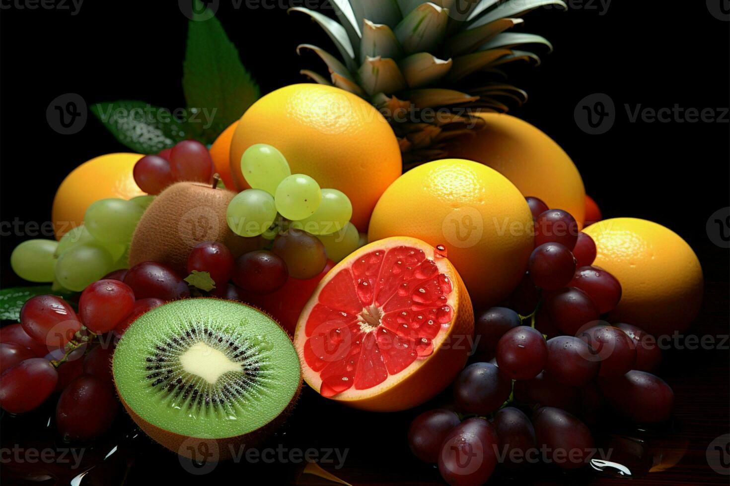 fruit afgebeeld in een realistisch manier, benadrukkend precisie en nauwkeurigheid ai gegenereerd foto