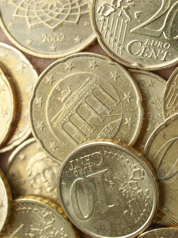 euromunten achtergrond foto