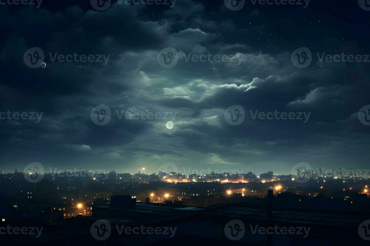 lucht in de nacht realistisch fotoshoot. hoog kwaliteit. ai generatief foto