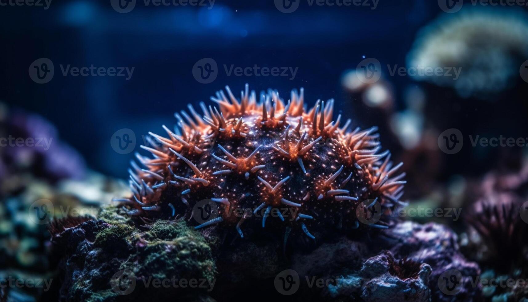 onderwater- dier rif, natuur vis water scuba duiken zee leven gegenereerd door ai foto