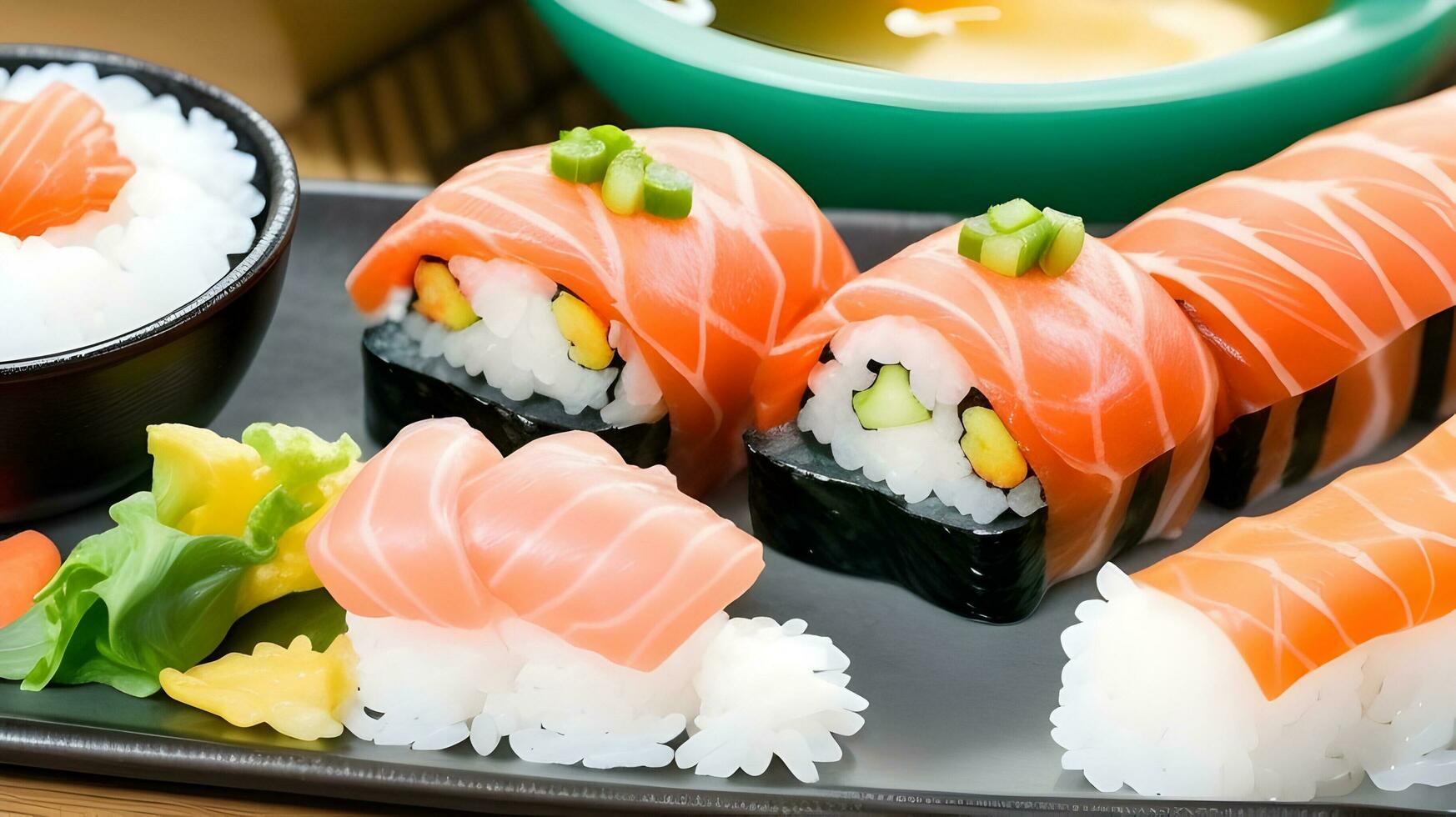cultureel betekenis van sushi in Japan foto
