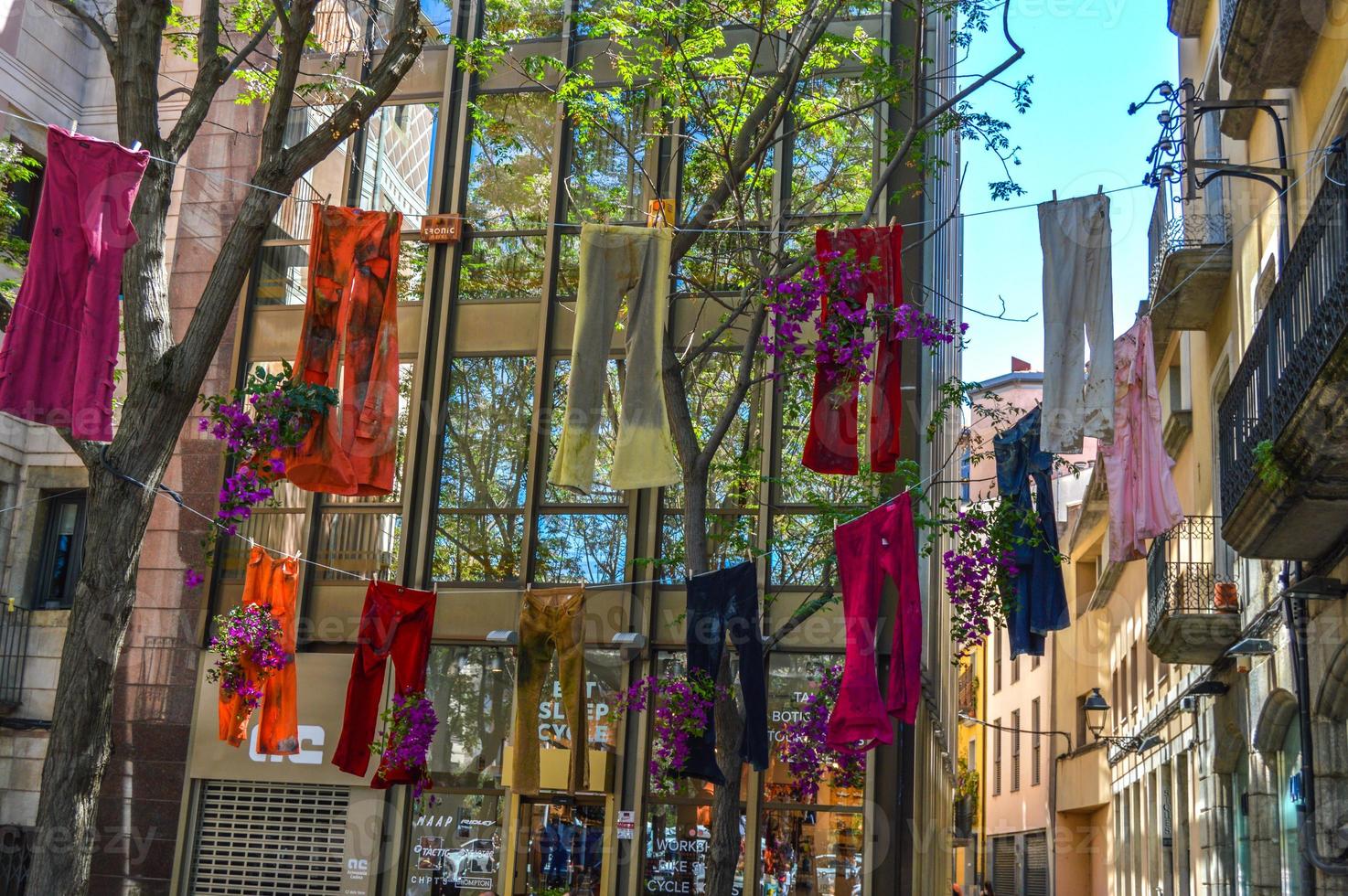 bloemenfestival in girona temps de flors, spanje. 2018 foto