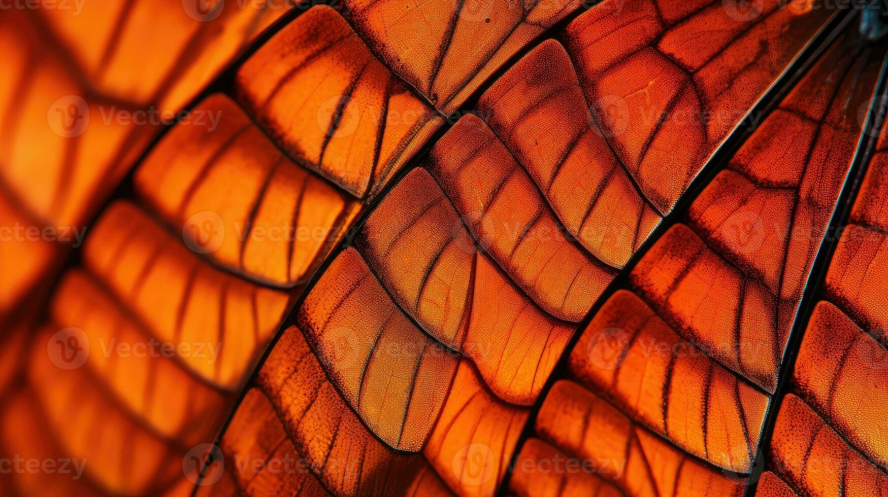 kleurrijk oranje macro achtergrond ingewikkeld ai gegenereerd foto