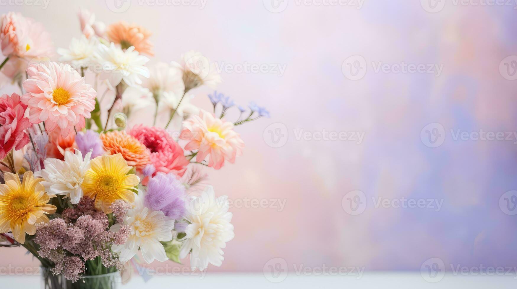 mooi boeket bloem achtergrond gemakkelijk ai gegenereerd foto