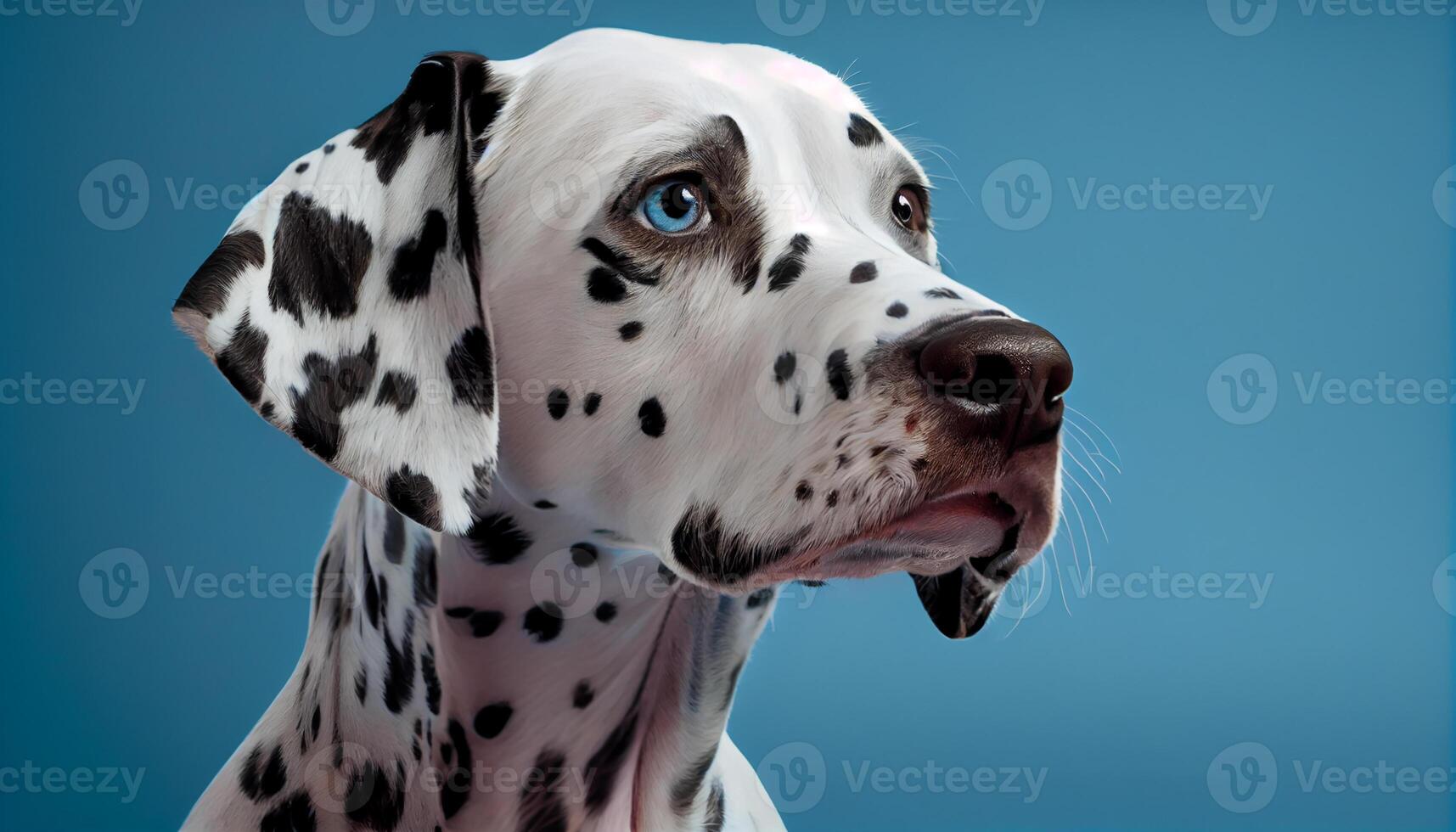 een schattig puppy een rasecht dalmatiër op zoek aanbiddelijk gegenereerd door ai foto