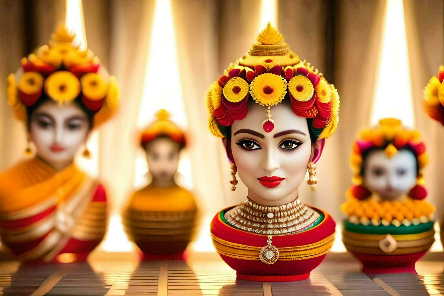 durga puja 2019 afbeeldingen, achtergronden, hd achtergronden, durga puja. ai-gegenereerd foto