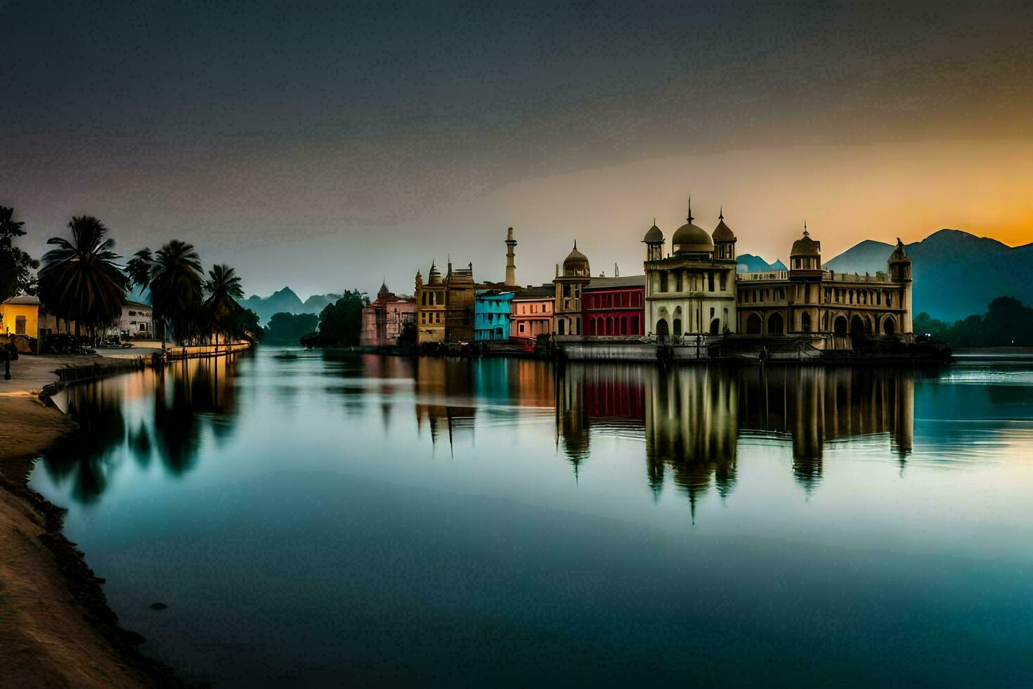 de gouden tempel, amritsar, Indië. ai-gegenereerd foto