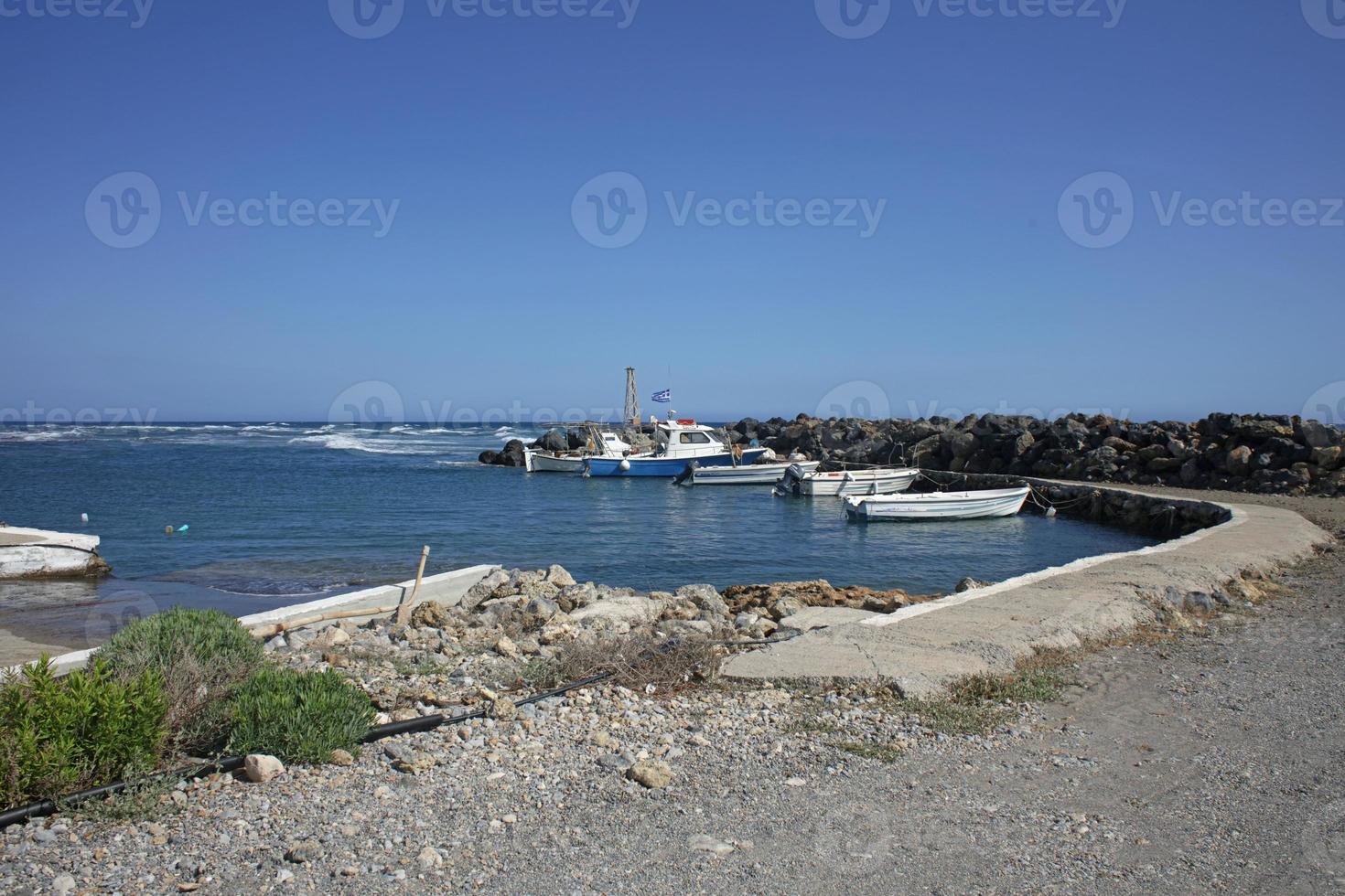 strand frangokastello in creta eiland griekenland moderne zomer achtergrond foto