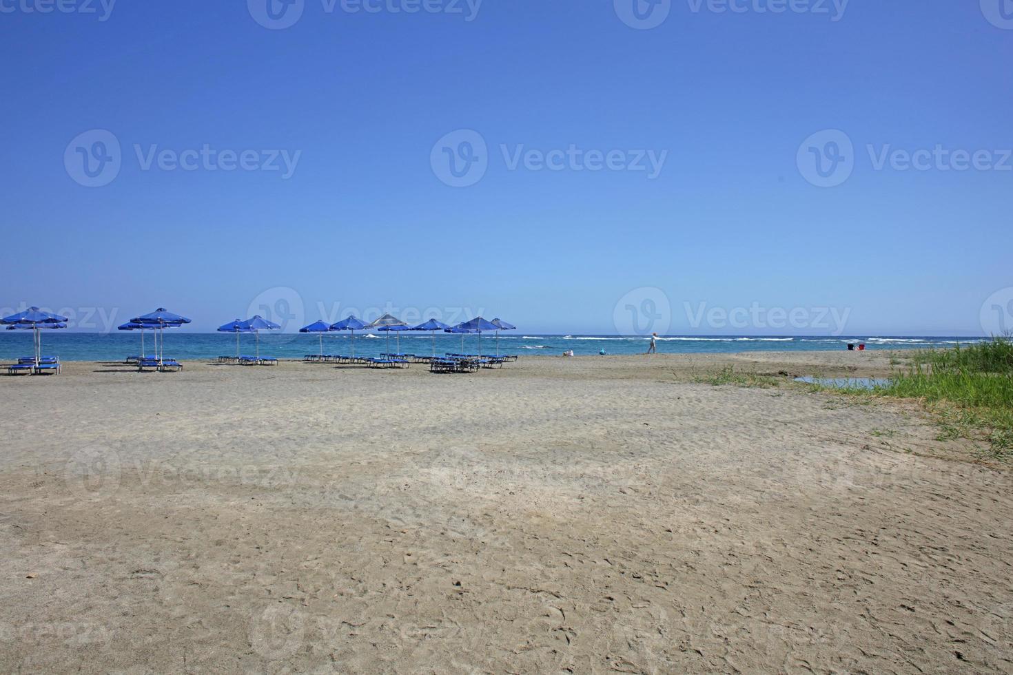 frangokastello strand creta eiland covid-19 seizoen achtergrondafdrukken foto