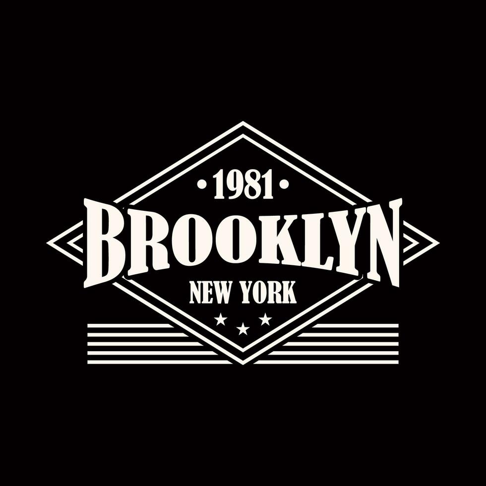 brooklyn, nieuw york typografie t-shirt ontwerp, collegestijl Brooklyn kleding afdrukken. illustratie in vector formaat, Verenigde Staten van Amerika typografie t overhemd ontwerp. foto