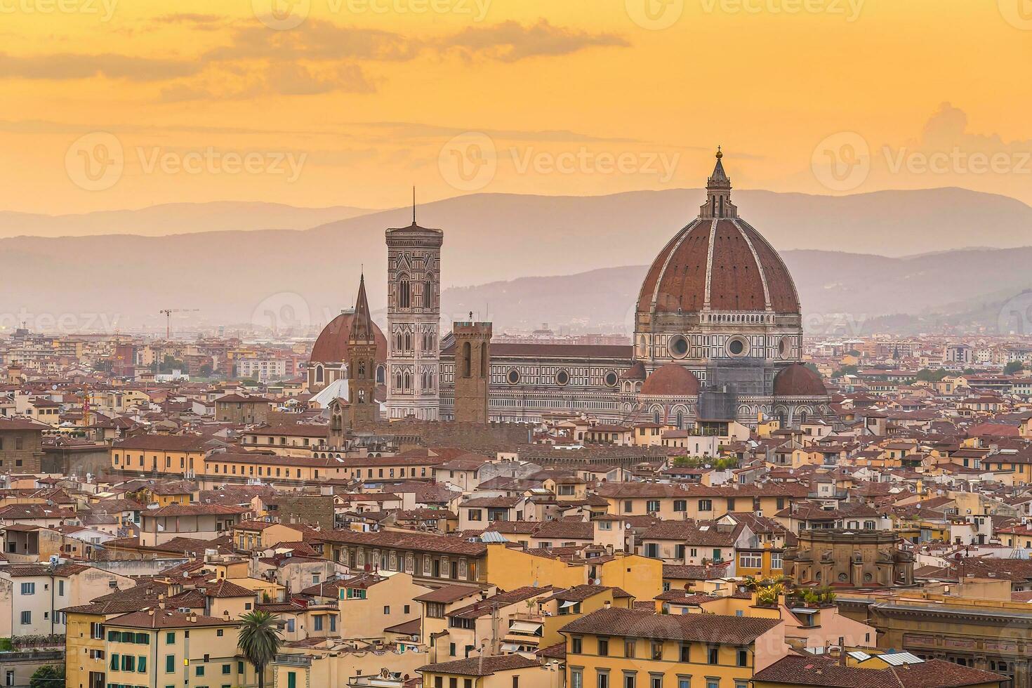 visie van de stad van Florence, stadsgezicht van Italië foto