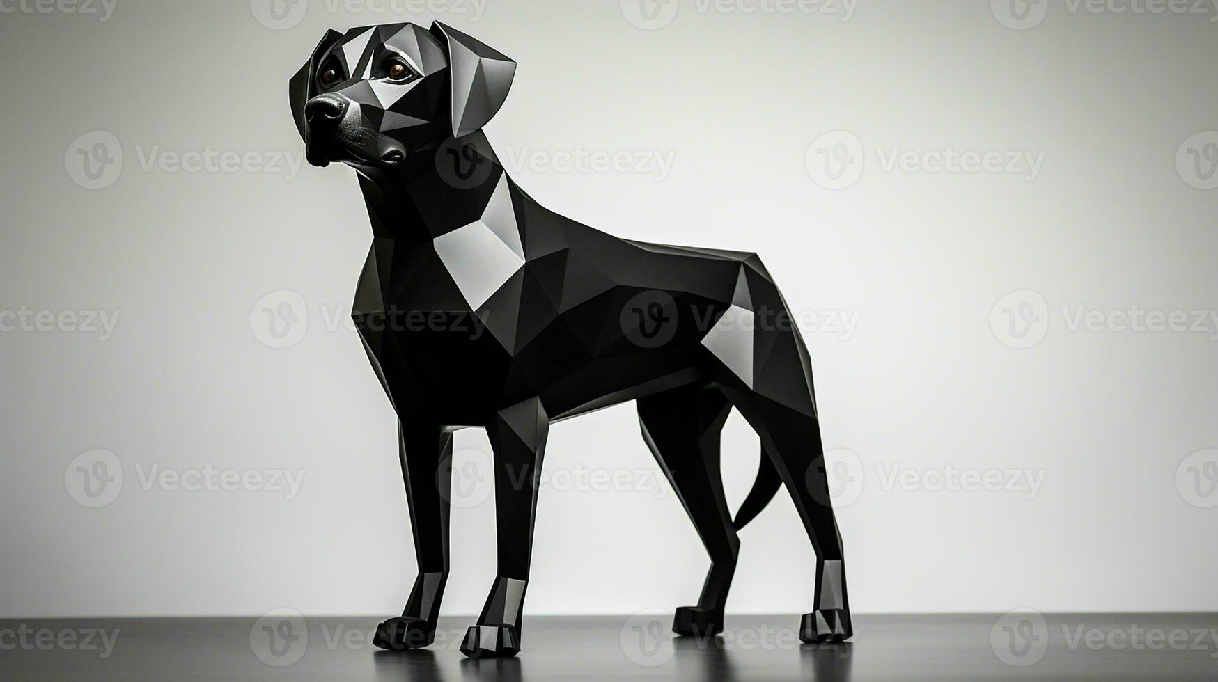 hond geometrie dummy in de studio, ai gegenereerd foto