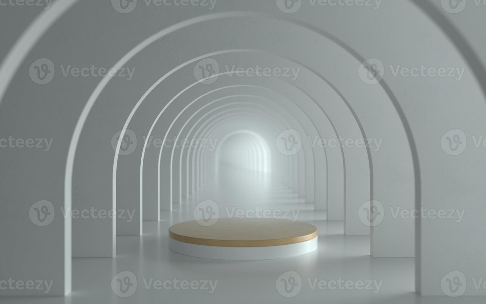 witte schone productpodium 3d illustratie foto