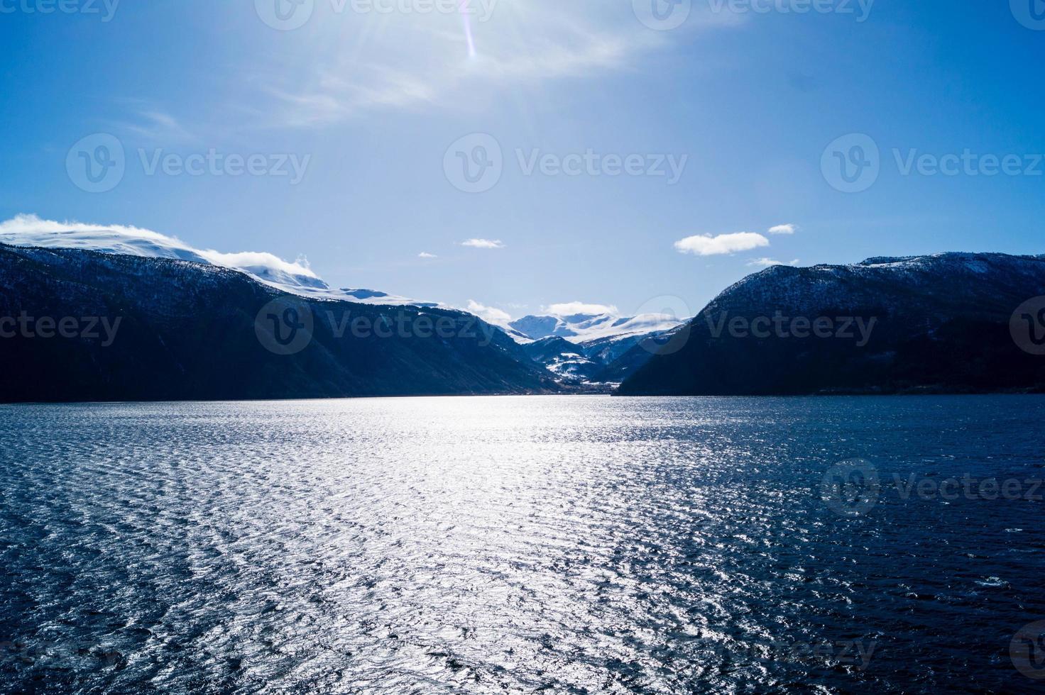 sognefjord in noorwegen foto