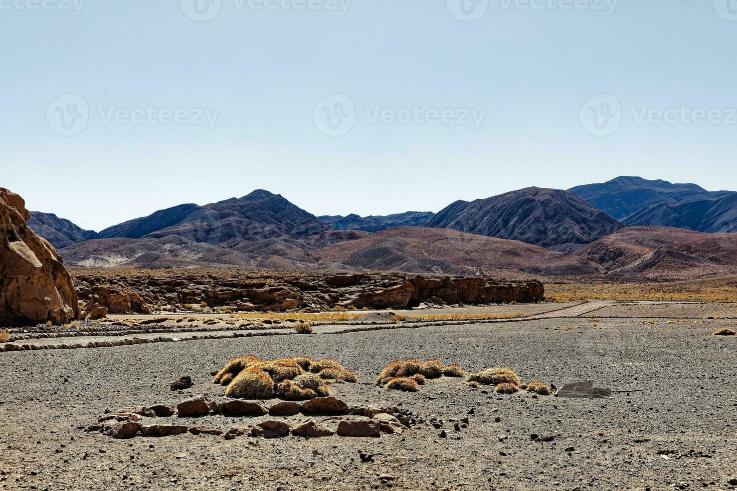 yerbas buenas archeologisch plaats - Chili. grot schilderijen - atacama woestijn. san pedro de atacama. foto