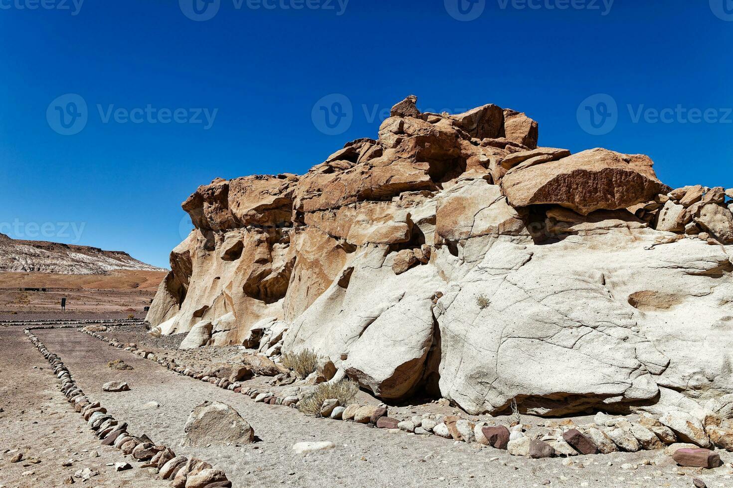 yerbas buenas archeologisch plaats - Chili. grot schilderijen - atacama woestijn. san pedro de atacama. foto