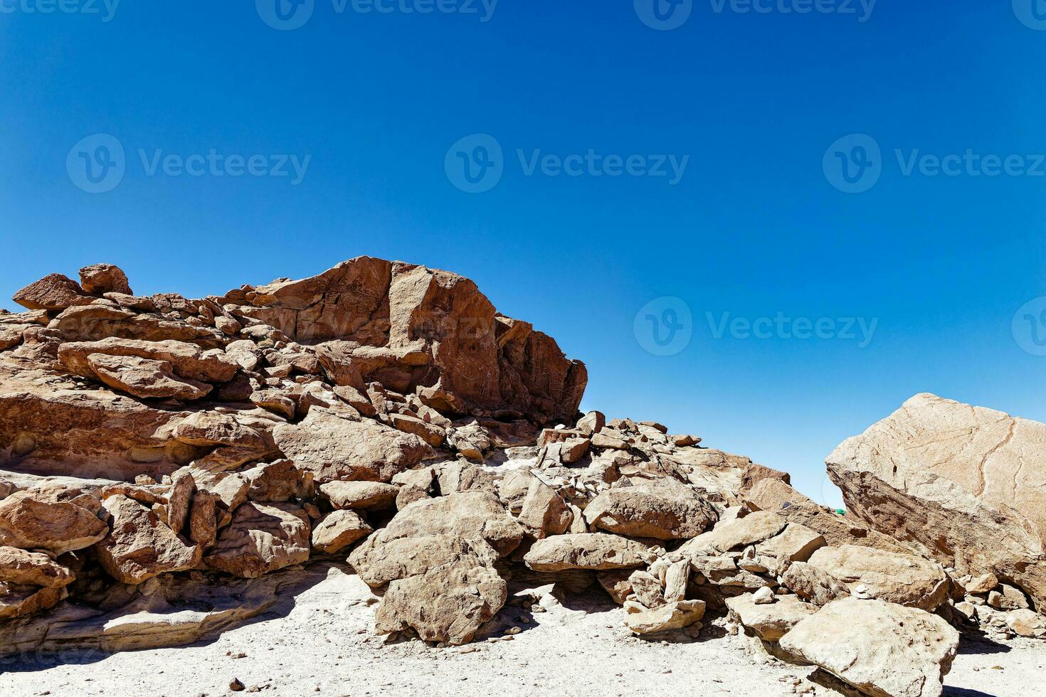 yerbas buenas archeologisch plaats - Chili. grot schilderijen - atacama woestijn. san pedro de atacama. foto