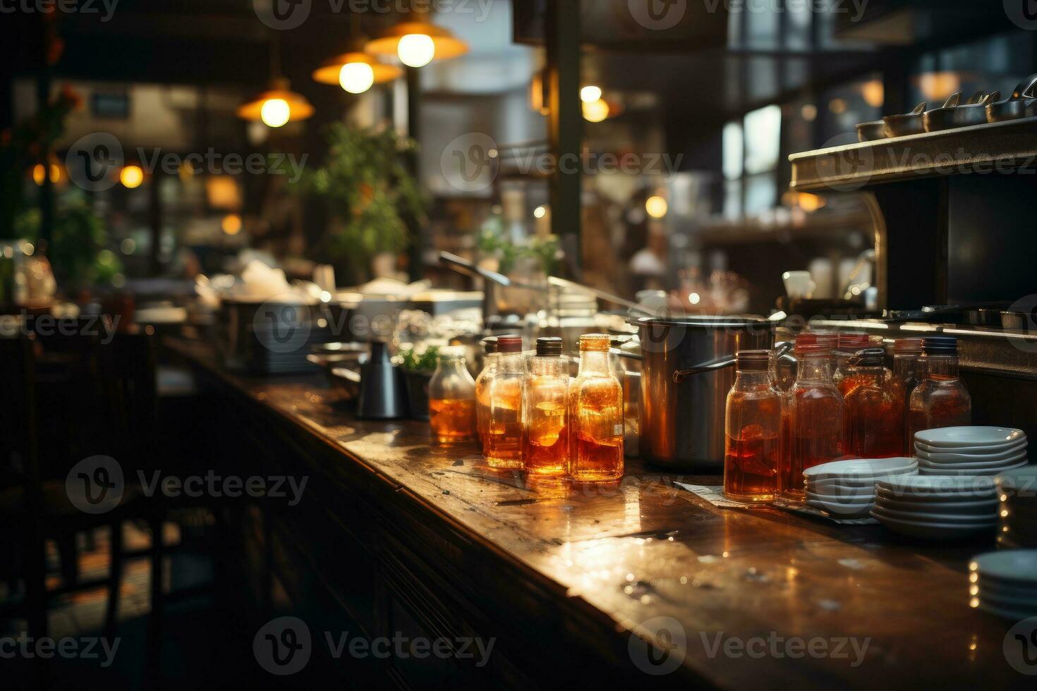 knus ochtend- situatie in de keuken ai gegenereerd foto