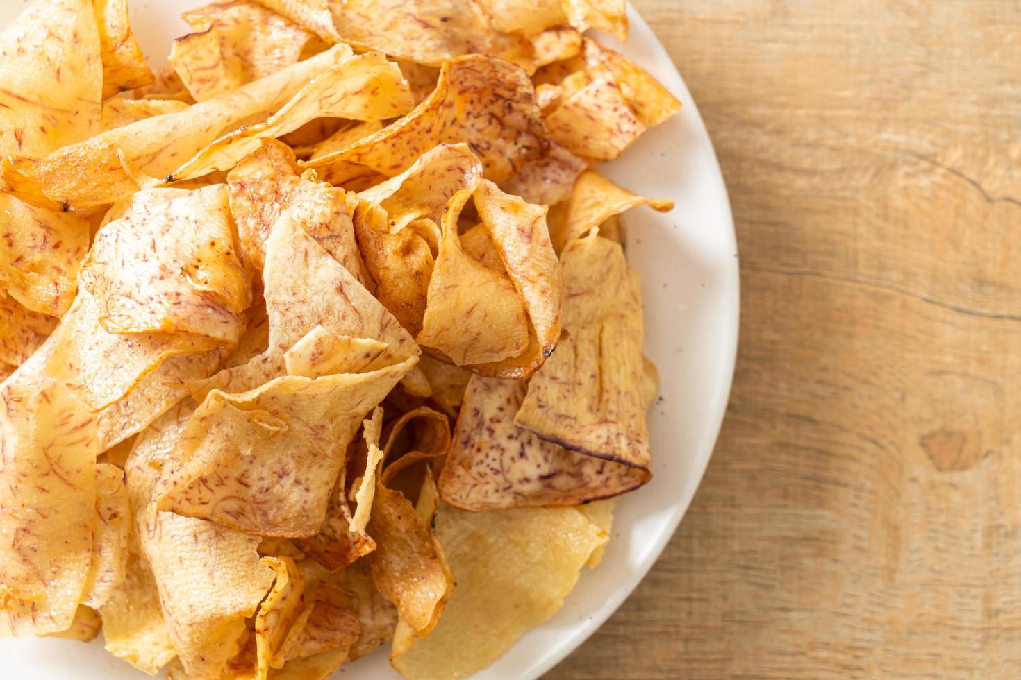 krokante zoete tarochips - snack foto