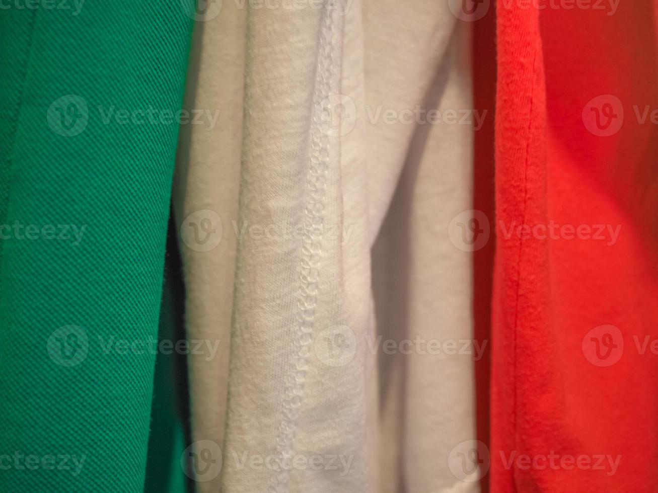 italiaanse vlag van italië foto
