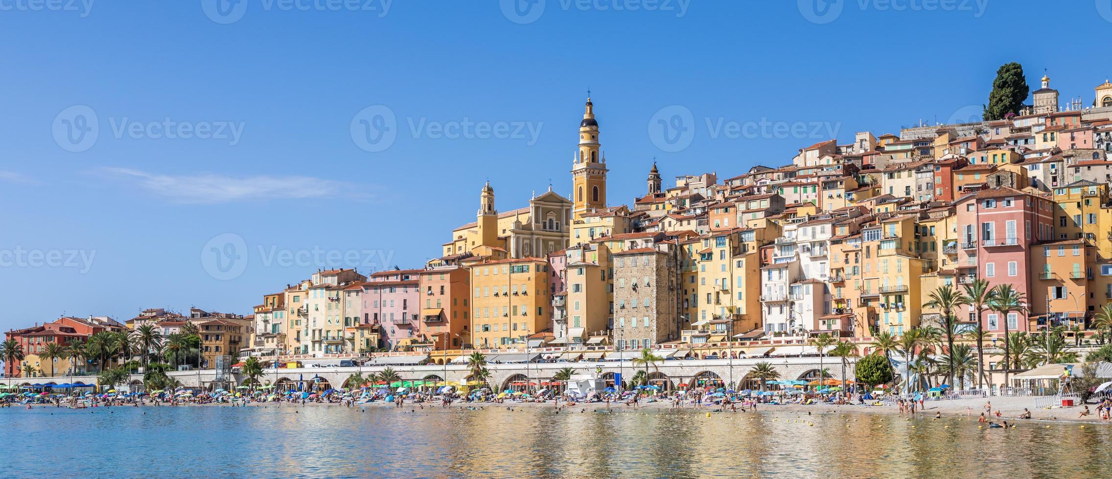 menton aan de Franse Rivièra, genaamd de kust azur foto