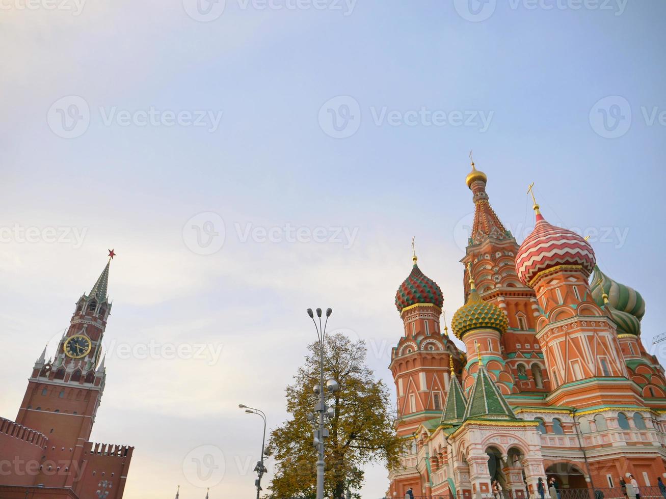 NS. Basil's Cathedral in het Rode Plein Moskou Kremlin, Rusland foto