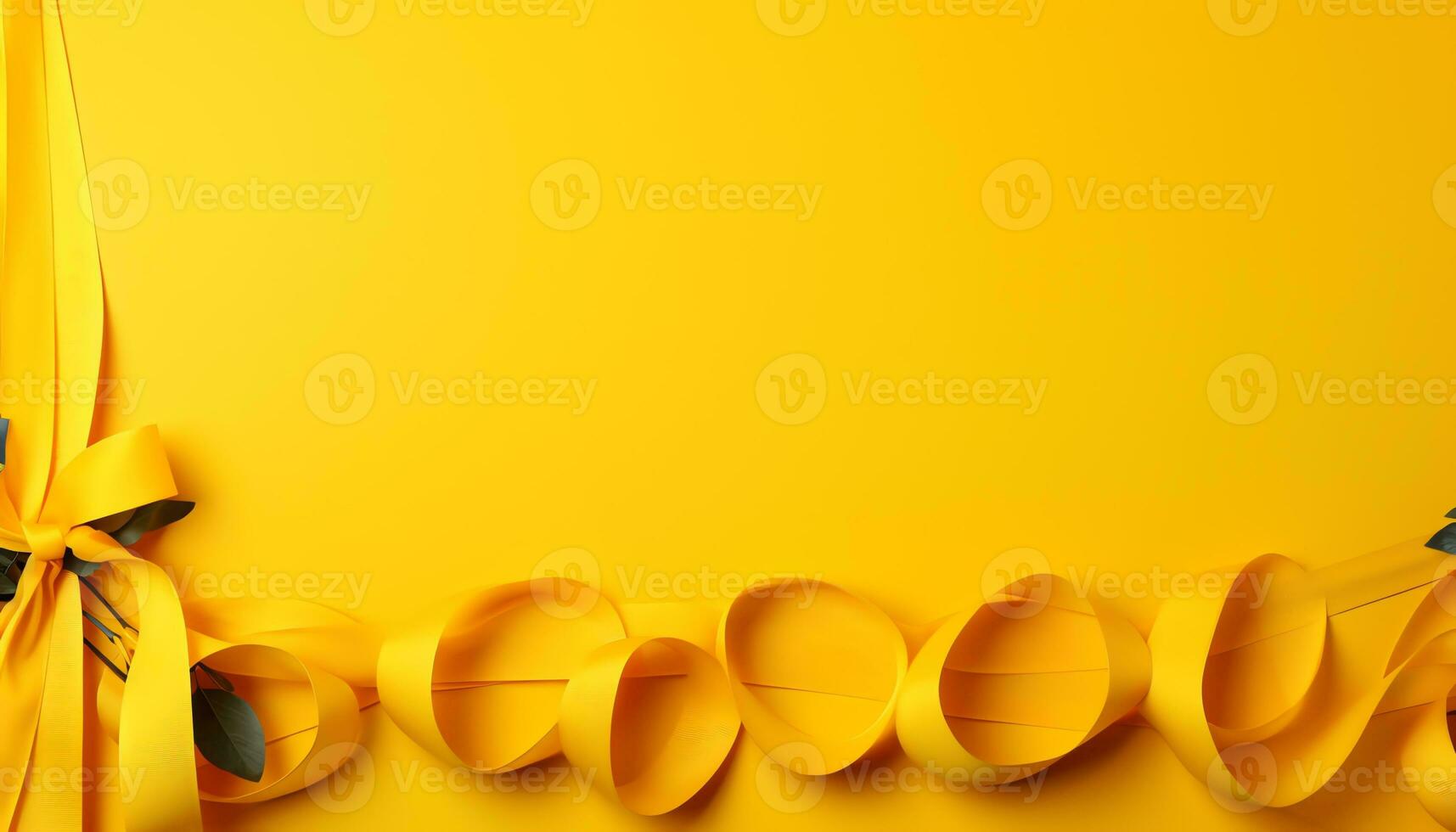 geel zijde kleding stof achtergrond met vouwen ai gegenereerd foto